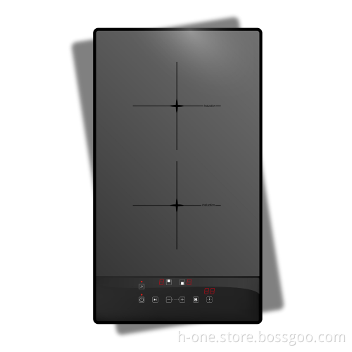 Black Panel Touch Control 2 Burner Ceramic Glass Cooktop Suppliers